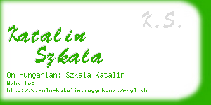 katalin szkala business card